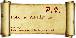 Pokorny Viktória névjegykártya