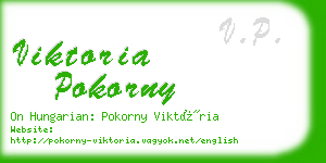 viktoria pokorny business card